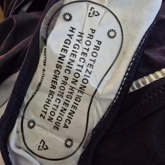 NWT Cupshe Women's One Piece Navy Plunging Neckline And Back White Inlay Small - Picture 12 of 12